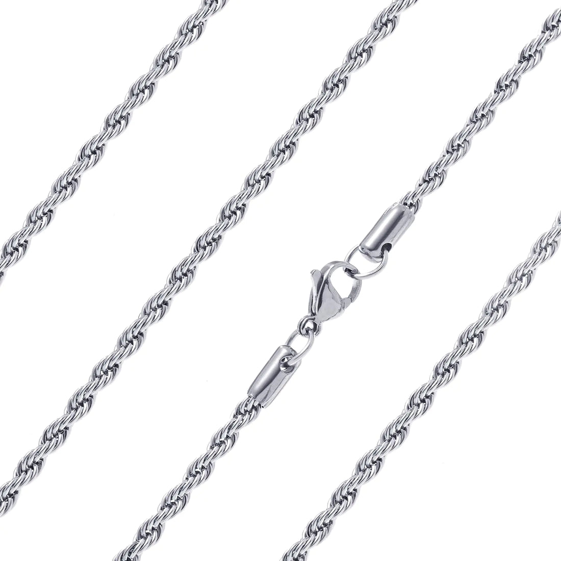 Men’s Stainless Steel Rope Chain Necklace
